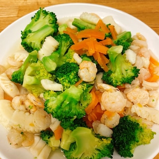 海鮮と野菜の彩り炒め